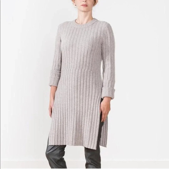 Joseph rib tunic sweater Gray/Tan Tunic S - Picture 3 of 12
